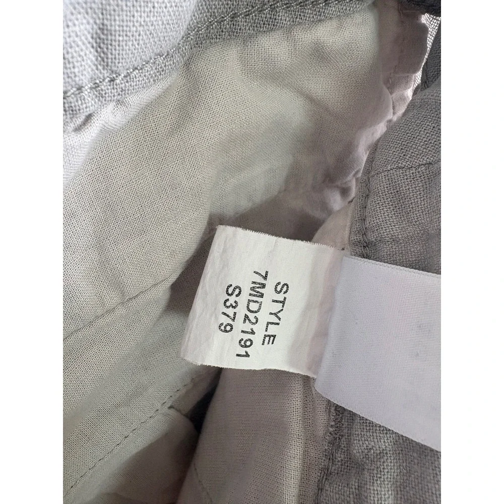 Lucky Brand Mens Linen Blend Drawstring Shorts Gray Size 33 Casual Summer Beach
